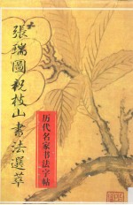 历代名家书法字帖  <em>张瑞</em>图祝枝山书法选萃  明代