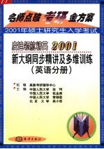 启迪领航精英2001新大纲同步精讲及多维训练  英语分册