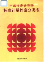 中国档案<em>分<em>类法</em></em>  标准计量档案<em>分类</em>表