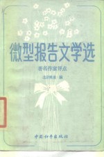 微型报告文学选  著名作家点评