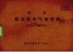 淳安逐日基本<em>气象</em>资料  1959-1978年