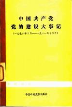 <em>中国</em>共产党党的建设大事记  1976年10月-  1981年12月