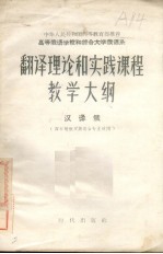 翻译理论和实践课程教学<em>大纲</em>  汉译俄