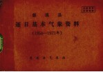 慈溪县逐日基本<em>气象</em>资料  1954-1977年