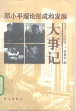 <em>邓<em>小平</em></em>理论形成和发展大事记  1977-1992年