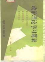 政治理论学习简表  马克思主义哲学政治经济学  中共党史