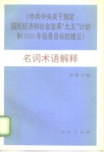 《中共中央关于制定国民经济和社会发展“九五”计划和2010年远景目标的建议》名词术语解释