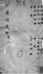 疡<em>科</em>选粹  卷2