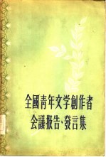 全国<em>青年</em>文学创作者会议报告、发言集