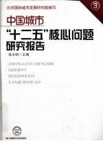 中国城市“十二五”核心问题研究报告  3