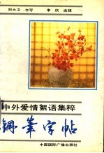 中外爱情絮语精粹钢笔字帖