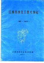 江西省水文工作大事记  1885-1985