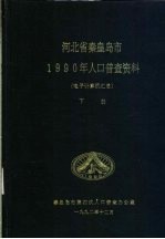 河北省秦皇岛市1990年人口普查资料  电子计算机汇总  下