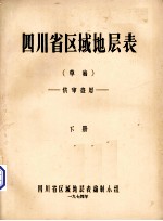 <em><em>四川</em>省</em>区域地层表（草稿）  下