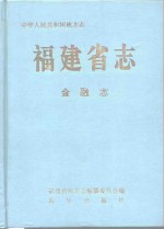 福建省<em>志</em>  金融<em>志</em>