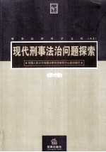 现代刑事法治问题探索  第3卷