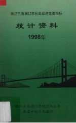 珠江三角洲12市社会经济主要指标<em>统计</em>资料  1998年