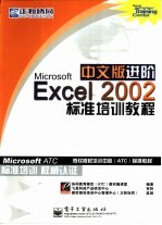 <em>Microsoft</em> Excel <em>2002</em>中文版进阶标准培训教程