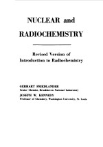<em>NUCLEAR</em> AND RADIOCHEMISTRY