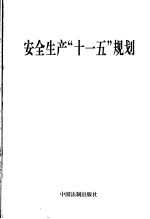 安全生产“<em>十<em>一五</em></em>”规划