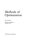 <em>METHODS</em> <em>OF</em> OPTIMIZATION