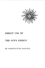 DIRECT USE <em>OF</em> THE SUN'S ENERGY