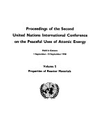 PROCEED<em>IN</em>GS OF THE <em>SECOND</em> UNITED NATIONS <em>IN</em>TERANTIONL CONFERENCE ON THE PEACEFUL USES OF ATOMIC ENER