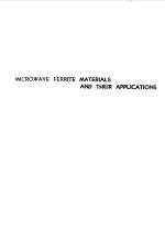 MICROWAVE FERRITE <em>MATERIALS</em> <em>AND</em> THEIR <em>APPLICATIONS</em>