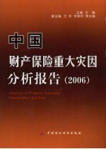 中国财产保险重大灾因分析报告  2006