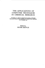 THE APPLICATIONS OF COMPUTER <em>TECHNIQUES</em> <em>IN</em> CHEMICAL <em>RESEARCH</em>