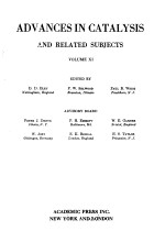ADVANCES IN CATALYSIS AND RELATED SU<em>BJ</em>ECTS VOL. ⅩⅠ
