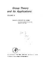 GROUP <em>THEORY</em> AND ITS <em>APPLICATIONS</em> VOL III