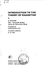 INTRODUCTION TO <em>THE</em> <em>THE</em>ORY <em>OF</em> MAGNETISM