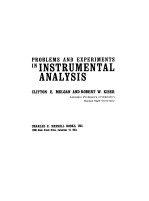 PROBLEMS AND EXPERIMENTS <em>IN</em> <em>IN</em>STRUMENTAL ANALYSIS