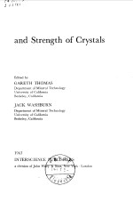 ELECTRON <em>MICROSCOPY</em> AND STRENGTH OF CRYSTALS