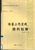 法治建设理论文集  中  检察工作实践研究专集