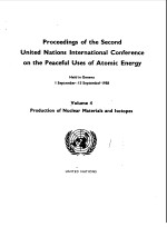 PROCEED<em>IN</em>GS OF THE <em>SECOND</em> UNITED NATIONS <em>IN</em>TERANTIONL CONFERENCE ON THE PEACEFUL USES OF ATOMIC ENER