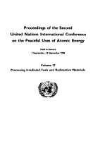 PROCEED<em>IN</em>GS OF THE <em>SECOND</em> UNITED NATIONS <em>IN</em>TERANTIONL CONFERENCE ON THE PEACEFUL USES OF ATOMIC ENER
