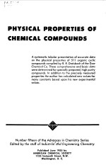 <em>PHYSICAL</em> <em>PROPERTIES</em> <em>OF</em> CHEMICAL COMPOUNDS