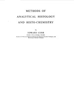 <em>METHODS</em> <em>OF</em> ANALYTICAL HISTOLOGY AND HISTO-CHEMISTRY