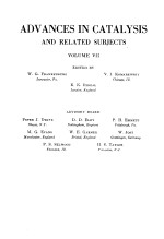 A<em>DV</em>ANCES IN CATALYSIS AN<em>D </em><em>RE</em>LATE<em>D </em>SUBJECTS VOL.ⅤⅡ