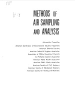 <em>METHODS</em> <em>OF</em> AIR SAMPLING AND <em>ANALYSIS</em>