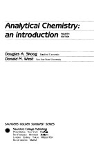 ANA<em>L</em>YTICA<em>L</em> CHEMISTRY AN INTRODUCTION