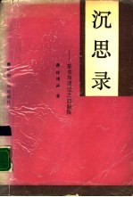 沉思录  革命与建设之路新探