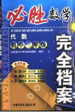 必胜完全档案  初三代数