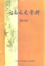 诏安文史资料  第16辑