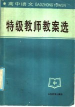 高中语文  特级教师教案选  中