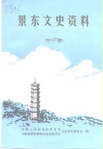 景东文史资料  第1辑