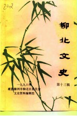 柳北<em>文史</em>  第13辑