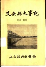 <em>文安</em>县大事记  1949-1984